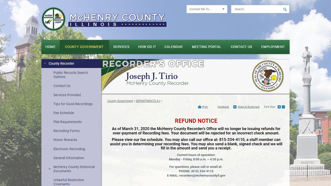 County Recorder | McHenry County, IL
